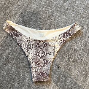 Snake Print Bikini Bottom